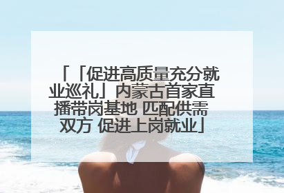 「促进高质量充分就业巡礼」内蒙古首家直播带岗基地 匹配供需双方 促进上岗就业