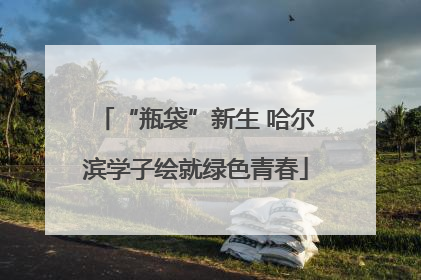 “瓶袋”新生 哈尔滨学子绘就绿色青春