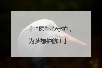 “医”心守护，为梦想护航！