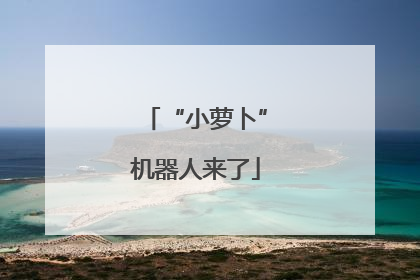 “小萝卜”机器人来了