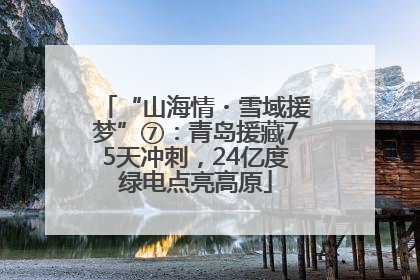 “山海情・雪域援梦”⑦：青岛援藏75天冲刺，24亿度绿电点亮高原
