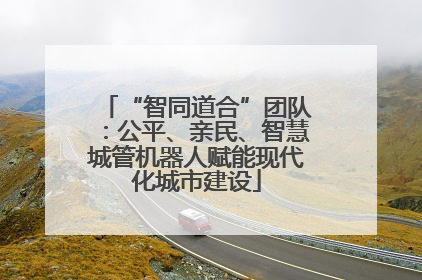 “智同道合”团队：公平、亲民、智慧城管机器人赋能现代化城市建设