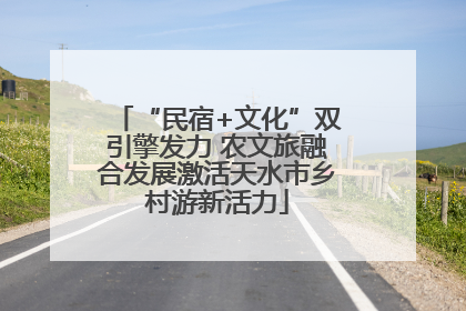“民宿+文化”双引擎发力 农文旅融合发展激活天水市乡村游新活力