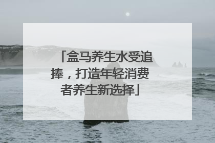 盒马养生水受追捧，打造年轻消费者养生新选择