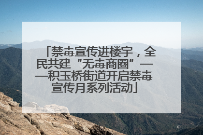 禁毒宣传进楼宇，全民共建“无毒商圈”——积玉桥街道开启禁毒宣传月系列活动