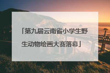 第九届云南省小学生野生动物绘画大赛落幕