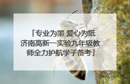 专业为墨 爱心为纸 济南高新一实验九年级教师全力护航学子备考