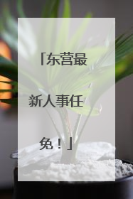 东营最新人事任免！