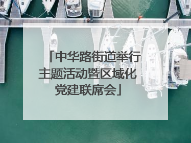 中华路街道举行主题活动暨区域化党建联席会