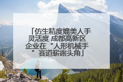 仿生精度媲美人手灵活度 成都高新区企业在“人形机械手”赛道崭露头角