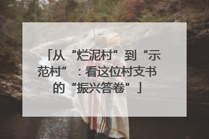 从“烂泥村”到“示范村”：看这位村支书的“振兴答卷”