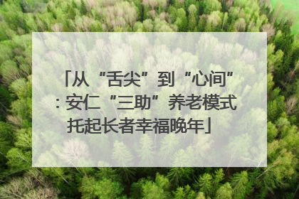 从“舌尖”到“心间”：安仁“三助”养老模式托起长者幸福晚年