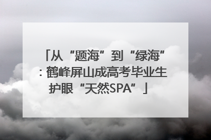 从“题海”到“绿海”：鹤峰屏山成高考毕业生护眼“天然SPA”