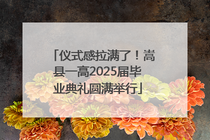 仪式感拉满了！嵩县一高2025届毕业典礼圆满举行