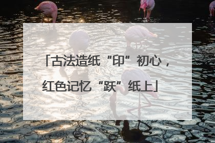 古法造纸“印”初心，红色记忆“跃”纸上