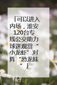 可以进入内场，淮安120台专线公交助力球迷观赏“小龙虾”对阵“恐龙妹”