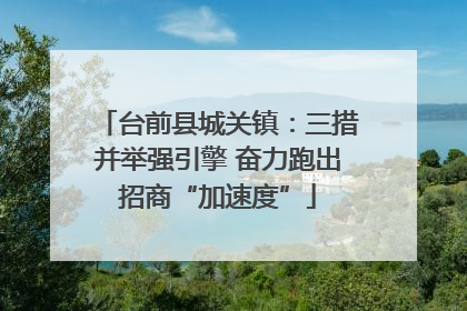 台前县城关镇：三措并举强引擎 奋力跑出招商“加速度”