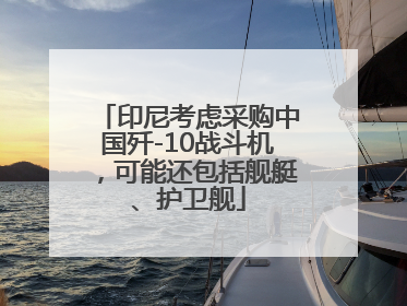 印尼考虑采购中国歼-10战斗机，可能还包括舰艇、护卫舰