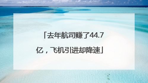 去年航司赚了44.7亿，飞机引进却降速