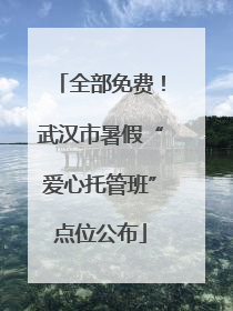 全部免费！武汉市暑假“爱心托管班”点位公布