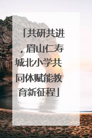 共研共进，眉山仁寿城北小学共同体赋能教育新征程