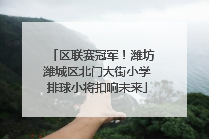区联赛冠军！潍坊潍城区北门大街小学排球小将扣响未来
