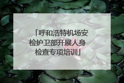 呼和浩特机场安检护卫部开展人身检查专项培训