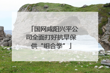 国网咸阳兴平公司全面打好抗旱保供“组合拳”