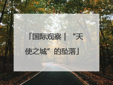 国际观察｜“天使之城”的坠落