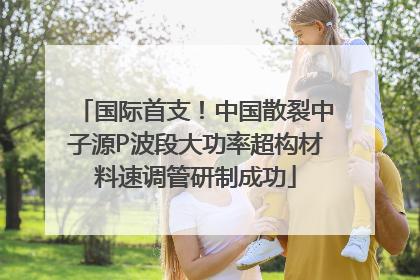 国际首支！中国散裂中子源P波段大功率超构材料速调管研制成功