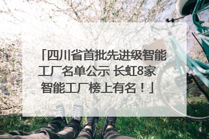 四川省首批先进级智能工厂名单公示 长虹8家智能工厂榜上有名！