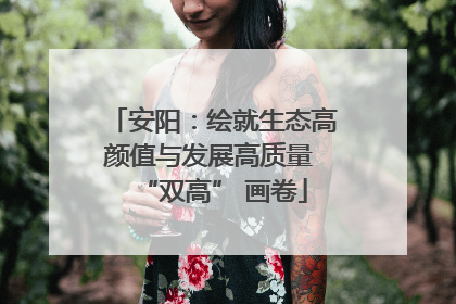 安阳：绘就生态高颜值与发展高质量 “双高” 画卷