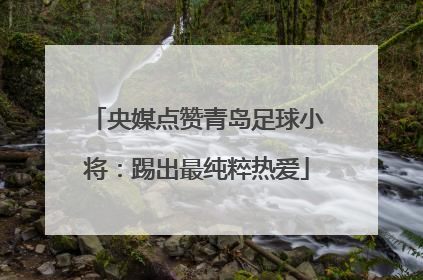 央媒点赞青岛足球小将：踢出最纯粹热爱