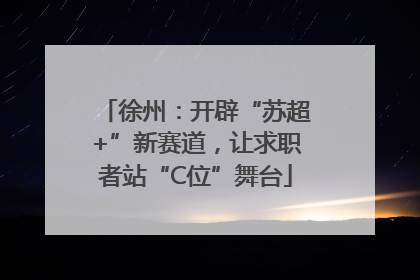 徐州：开辟“苏超+”新赛道，让求职者站“C位”舞台