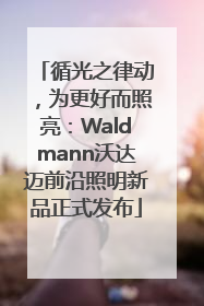 循光之律动，为更好而照亮：Waldmann沃达迈前沿照明新品正式发布