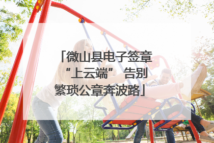 微山县电子签章“上云端” 告别繁琐公章奔波路