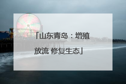 山东青岛：增殖放流 修复生态