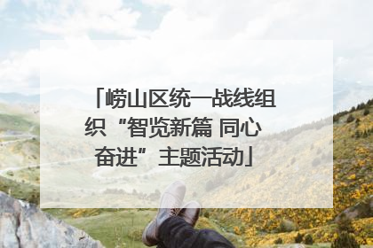 崂山区统一战线组织“智览新篇 同心奋进”主题活动