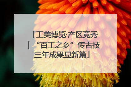 工美博览·产区竞秀｜“百工之乡”传古技 三年成果显新篇