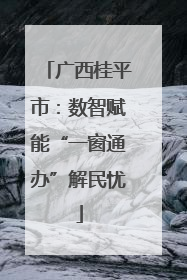 广西桂平市：数智赋能“一窗通办”解民忧