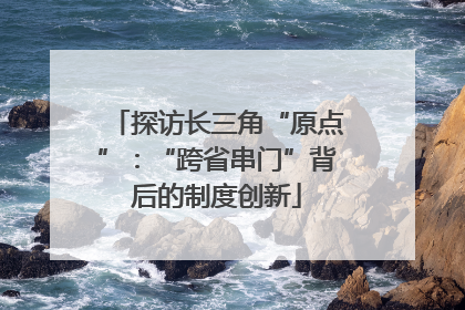 探访长三角“原点”：“跨省串门”背后的制度创新