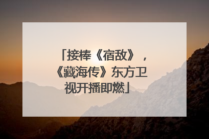 接棒《宿敌》，《藏海传》东方卫视开播即燃