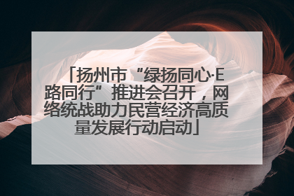 扬州市“绿扬同心·E路同行”推进会召开，网络统战助力民营经济高质量发展行动启动