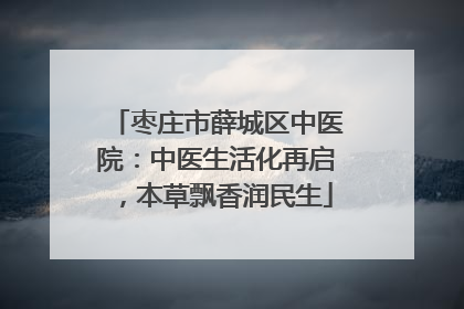 枣庄市薛城区中医院：中医生活化再启，本草飘香润民生