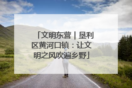 文明东营｜垦利区黄河口镇：让文明之风吹遍乡野