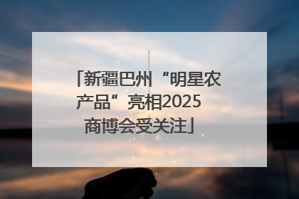 新疆巴州“明星农产品”亮相2025商博会受关注
