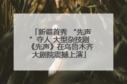 新疆首秀 “先声”夺人 大型杂技剧《先声》在乌鲁木齐大剧院震撼上演