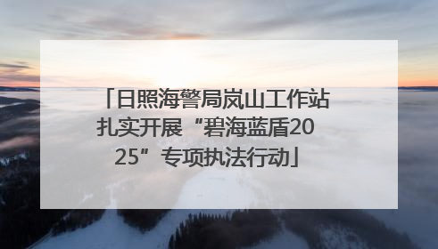 日照海警局岚山工作站扎实开展“碧海蓝盾2025”专项执法行动