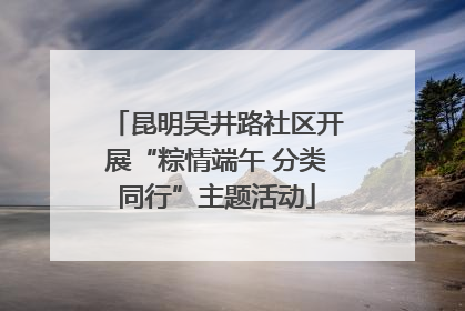 昆明吴井路社区开展“粽情端午 分类同行”主题活动