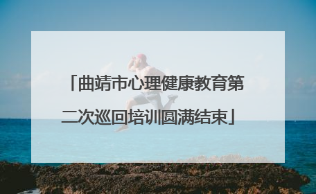 曲靖市心理健康教育第二次巡回培训圆满结束